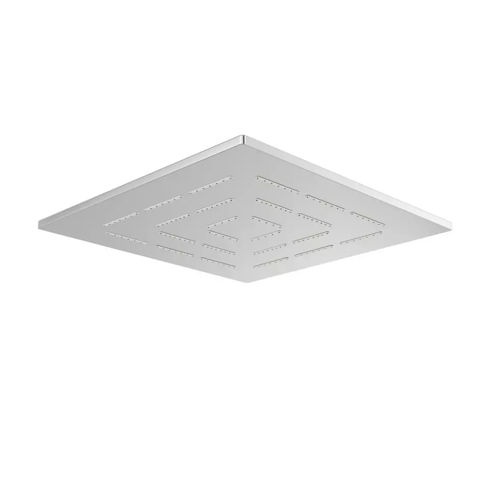 Jaquar Overhead Shower 240x240 mm Square Stainless Steel Silver Wall Mount, OHS-1629