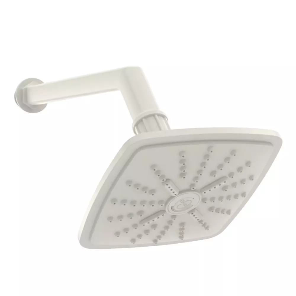 RN Overhead Shower Beige PTMT Square Shape 130x130 mm with 305 mm (12 inch) Arm, RNPTS01A14