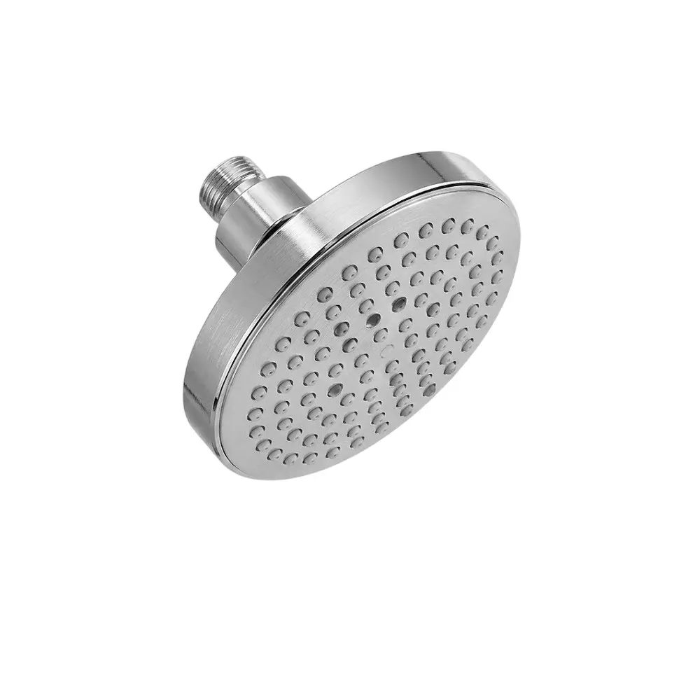 PLUMBER Ecoline Series Overhead Rain Shower 125 mm Round Shape ABS Plastic Body Wall Mounted in Silver Color, ETP-5055