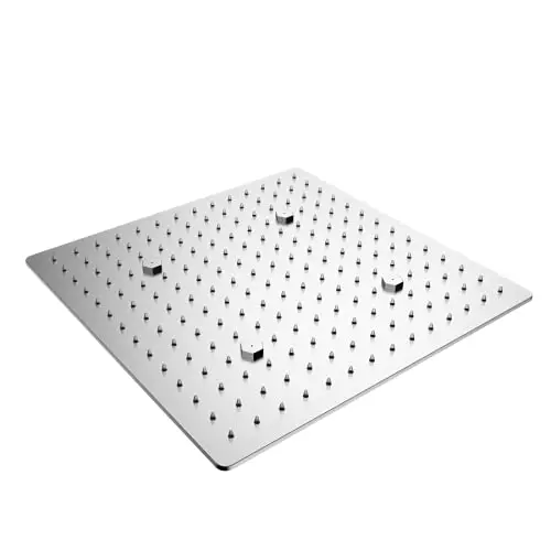 RN Mist 250 mm (10 inch) Stainless Steel Silver Wall Mount Overhead Shower Without Arm, RN69010250