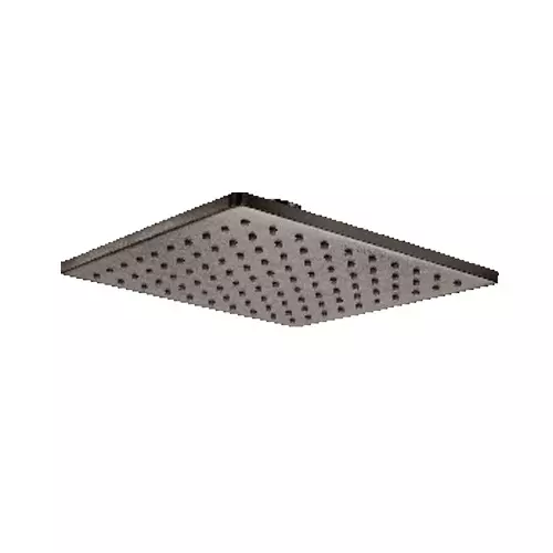 Somany Overhead Shower French Collection Gun Metal Finish Wall Mount Square Shape Size 200 mm, 272141370051