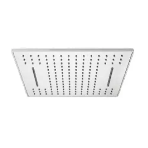 CASLLA Over Head Shower Water Fall 12 inch (300 mm) Square ABS Silver Wall Mount, OHS-WF-12X12