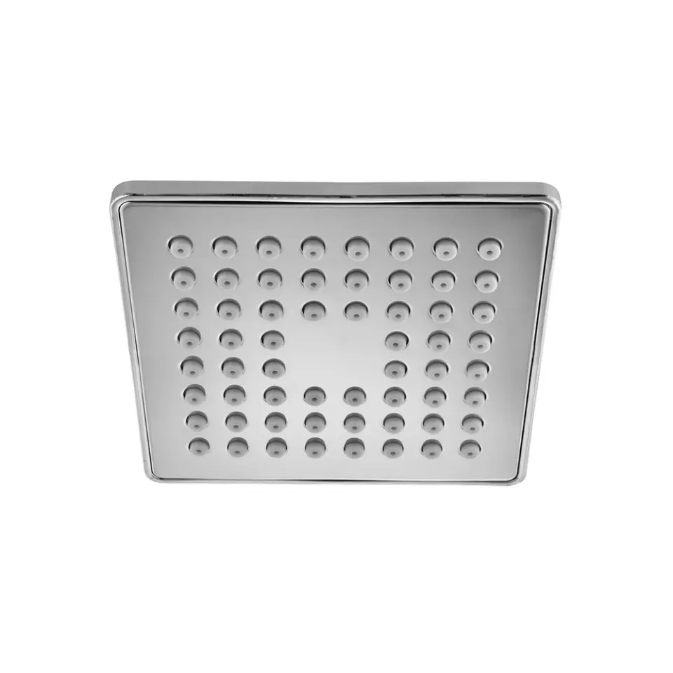 Jaquar Overhead Shower 100x100 mm Square Stainless Steel Silver Wall Mount, OHS-1665