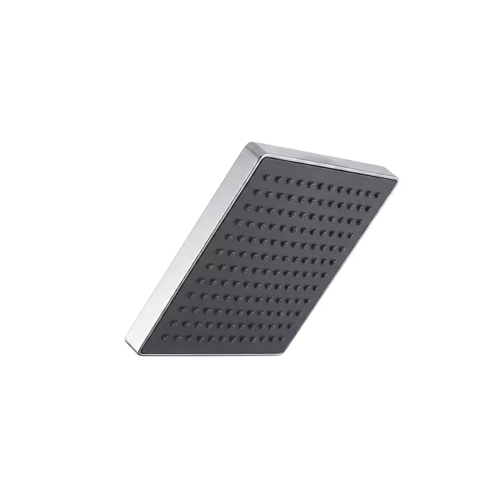 PLUMBER Ecoline Series Overhead Rain Shower 150 mm Square Shape ABS Plastic Body Wall Mounted in Silver & Grey Color, ES-6060