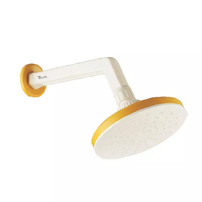 TRIJAL Jewel Overhead Shower Round Ivory Gold 127 mm (5 inch) Size, JSH-01 IG (Pack of 12)