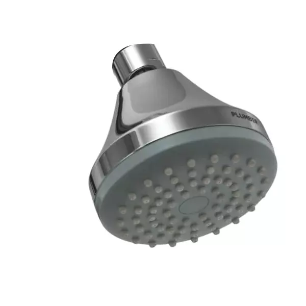 PLUMBER Easy Clean Single Flow Overhead Shower (with Antilime Jets) without Shower Arm & Wall Flange, ITP-2102W