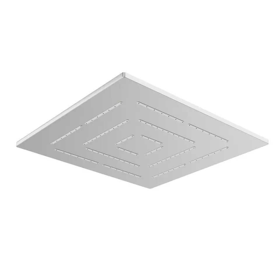 Jaquar Overhead Shower 200x200 mm Square Stainless Steel Silver Wall Mount, OHS-1619