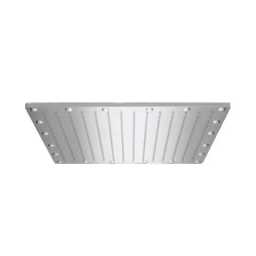 CASLLA Over Head Shower Sandwich 12 inch (300 mm) Square ABS Silver Wall Mount, OHS-SW-12X12