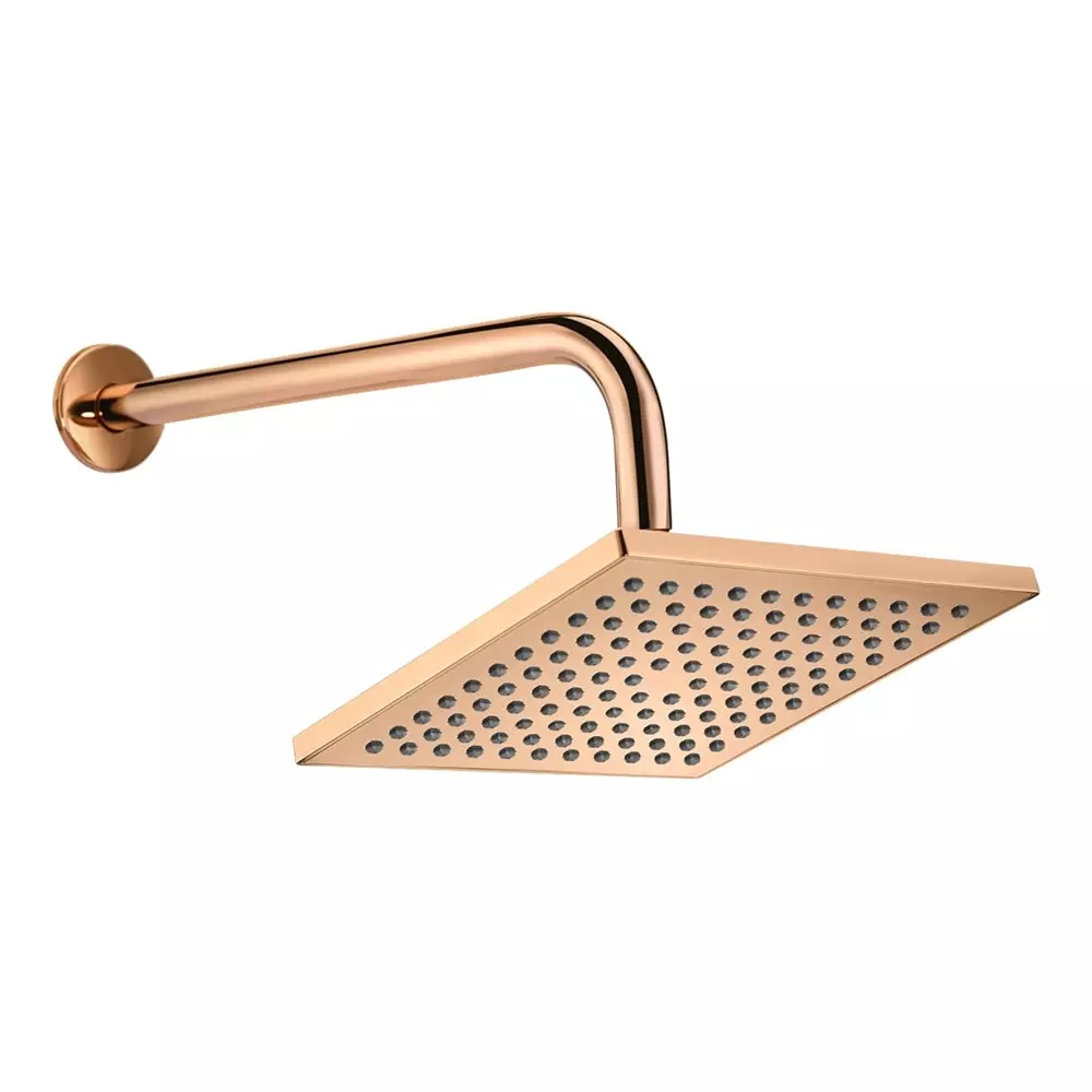 Parryware Single Flow Overhead Shower Square 200 mm with 450 mm Arm, T9906A4