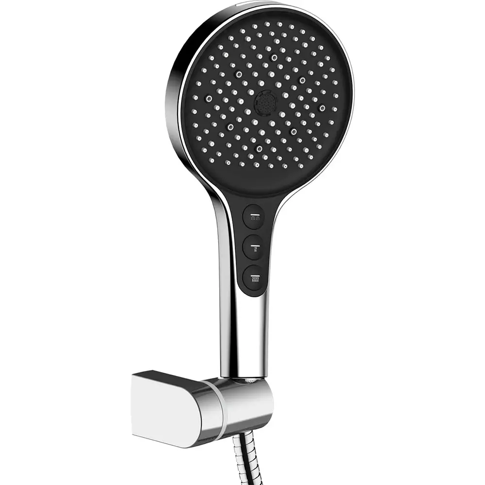 Parryware Titan 3 Flow Hand Shower 135 mm Button Operation with 1.5 m Hose & Hook Chrome, T9795A1