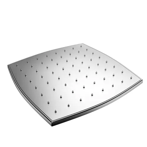 RN Sachi 250 mm (10 inch) Stainless Steel Silver Wall Mount Overhead Shower Without Arm, RN68610250