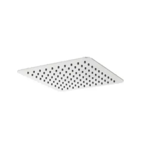 CASLLA Over Head Shower Kolar 4 inch (100 mm) Square ABS Silver Wall Mount, OHS-KL-4X4