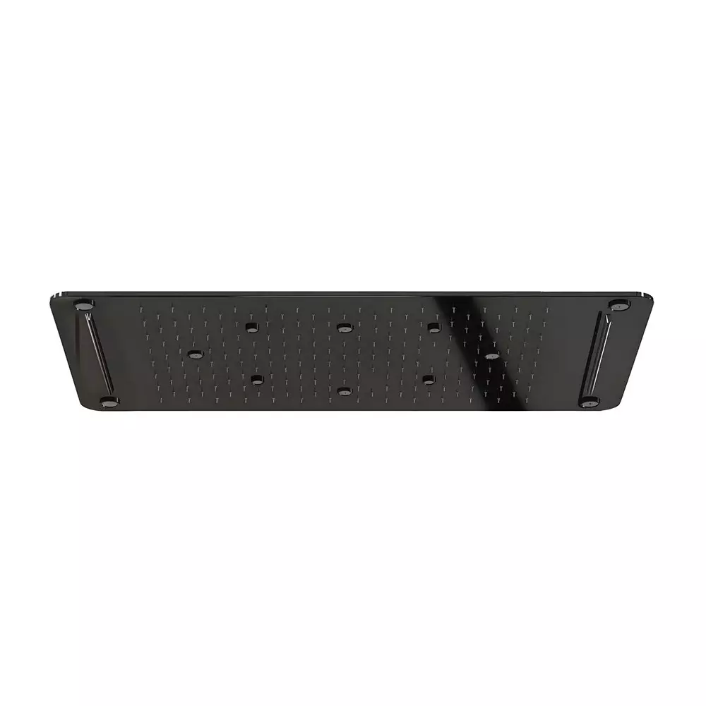 Parryware Horizon 3 Flow LED Rain Shower Ceiling Mount 700x380 mm Size Shiny Black, T9651A5