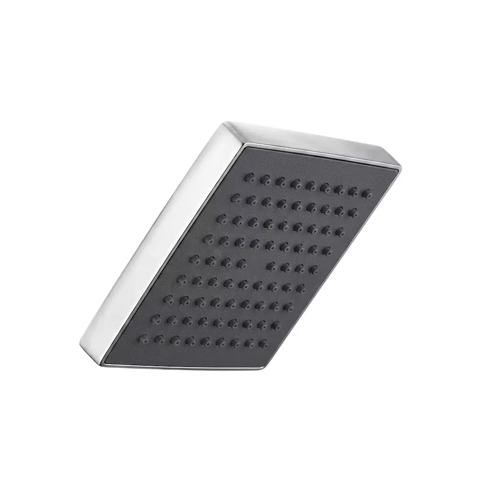 PLUMBER Ecoline Series Overhead Rain Shower 200 mm Square Shape ABS Plastic Body Wall Mounted in Silver Color, ES-8080