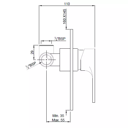 Jaquar Vignette Prime Deusch Mixer - VGP-CHR-81227