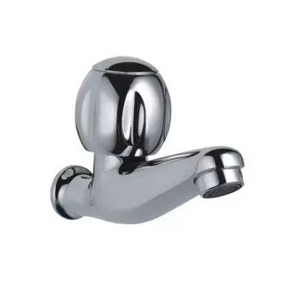 Jaquar Clarion Quarter Turn Wall Mount Chrome Brass Bib Cock