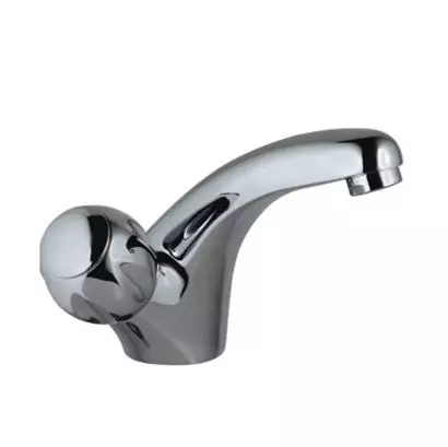 Jaquar Clarion Quarter Turn Deck Mount Chrome Brass Swan Neck Tap