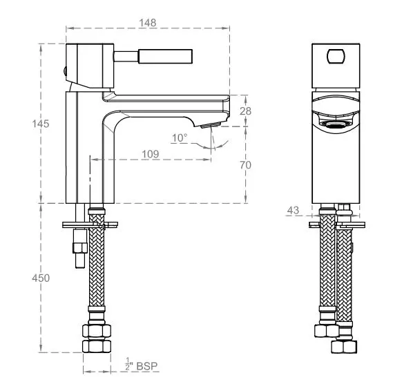 CERA Gayle Basin Mixer Bathroom Faucet - F1014451