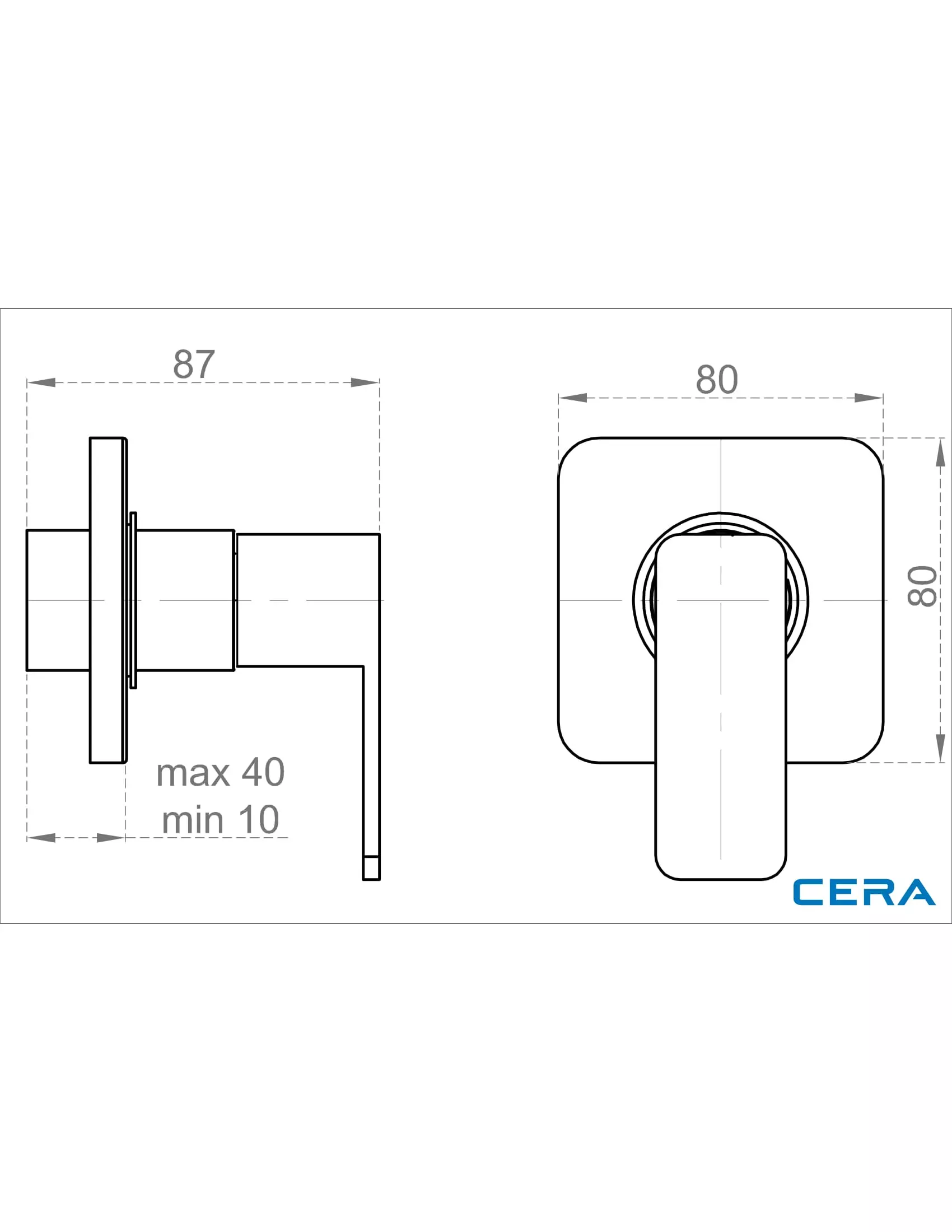 CERA Ruby Stop Cock Bathroom Faucet 20 mm - F1005351