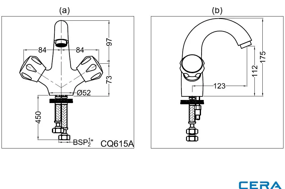 CERA Ocean Basin Mixer Bathroom Faucet - F2006461