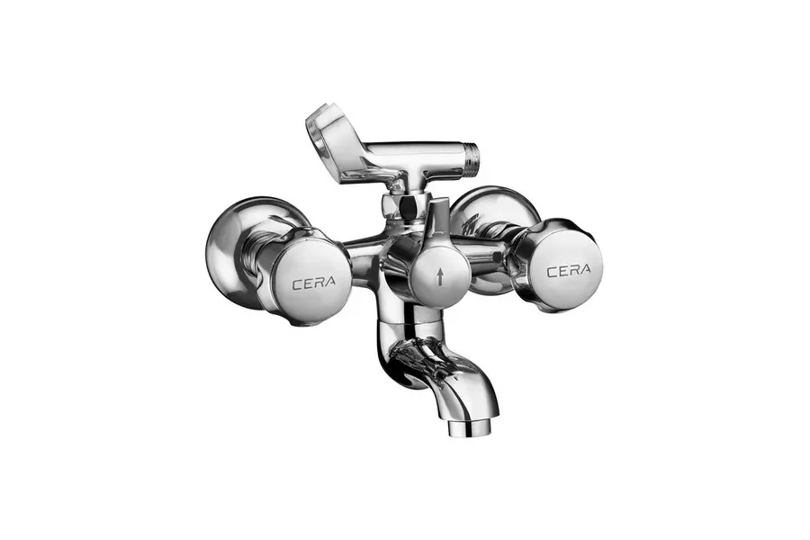 CERA Ocean Brass Wall Wixer with Telephonic Shower Arrangement