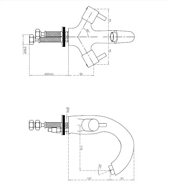 CERA Garnet Basin Mixer Bathroom Faucet - F2002461