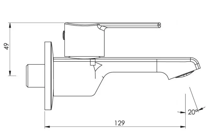 Parryware Crust Bib Cock Bathroom Faucet - G3104A1