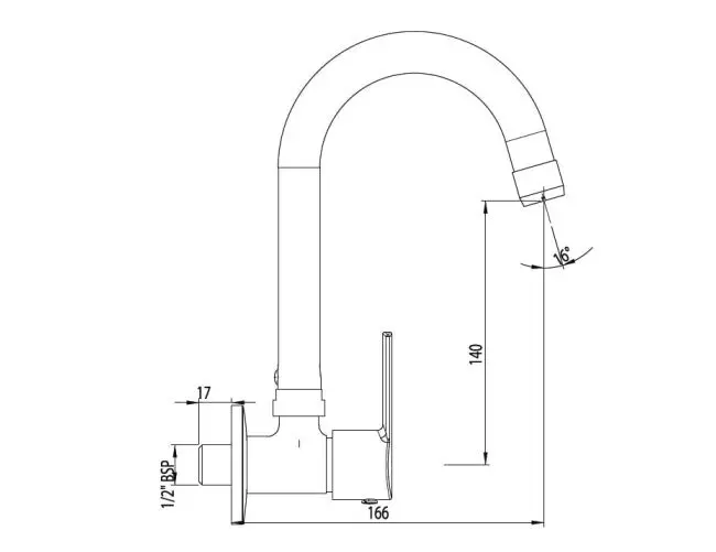 Parryware Crust Single Cock. Bathroom Faucet - G3121A1