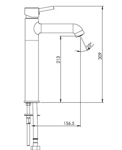 Parryware Agate Basin Mixer Bathroom Faucet - G0663A1