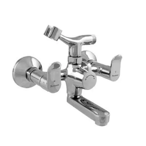 Parryware Alpha Single Lever Wall Mounted 3 Way Wall Mixer with Crutch Chrome Finish, G272GA1