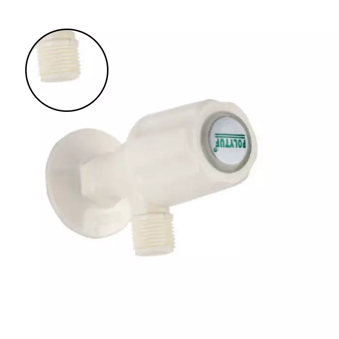 POLYTUF Standard Series Angle Stop Cock with Flange 1009