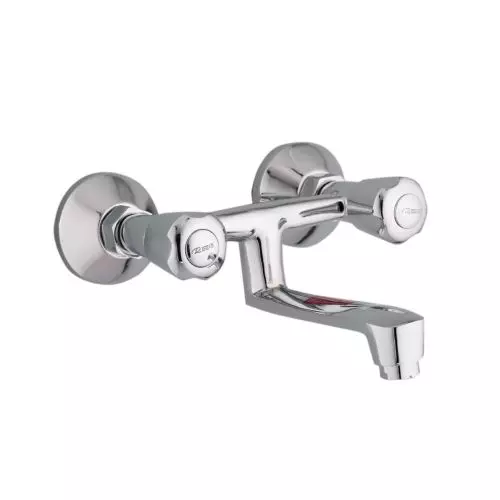 Rocio Premium Silver Brass Non Tel Wall Mixer
