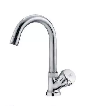 Plato Metalic Finish Half Turn Fitting Classica Pillar Cock Swan Neck Revolving, CC 008 A-picture-24