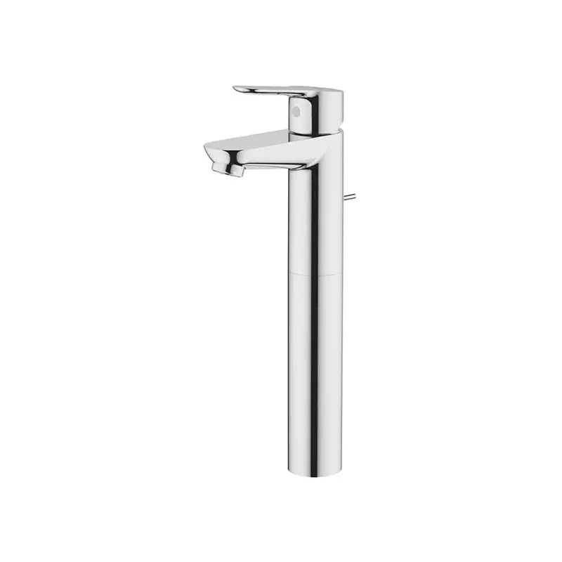 grohe-bauedge-brass-chrome-finish-single-lever-basin-mixer-for-smooth-body-freestanding-basin-32860001