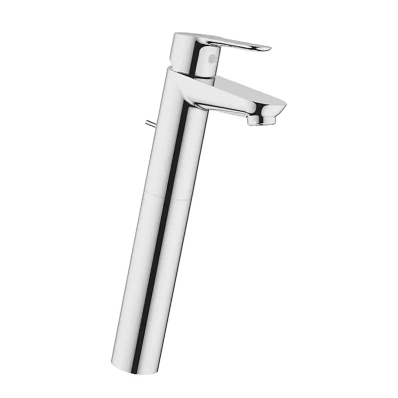 grohe-bauedge-brass-chrome-finish-single-lever-basin-mixer-for-smooth-body-freestanding-basin-32860001