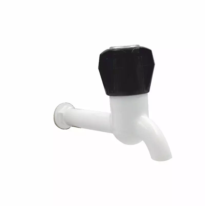 APL Apollo TP015 Spark Bib Cock Long Body without Flange Bathroom Faucet White & Black