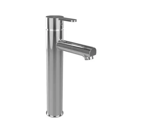 CERA F1015452 Silver Pillar Tap Handle Controlled Bathroom Faucet, F1015452