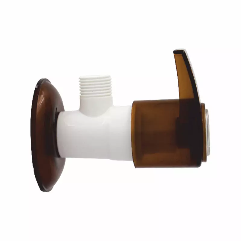 APL Apollo TP318 Dazzle Angle Valve with Flange White & Brown