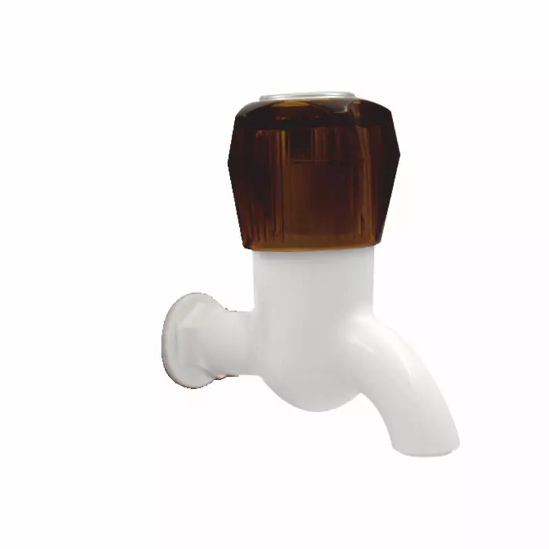 APL Apollo TP019 Venus Bib Cock Short Body without Flange Bathroom Faucet White & Brown