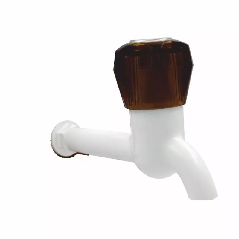 APL Apollo TP021 Venus Bib Cock Long Body without Flange Bathroom Faucet White & Brown