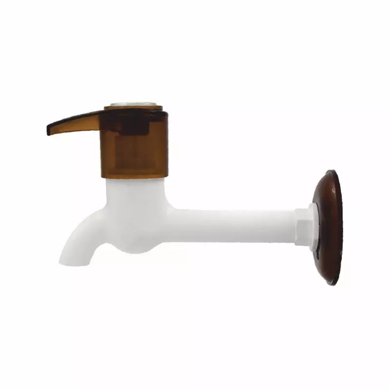 APL Apollo TP314 Dazzle Bib Cock Long Body with Flange Bathroom Faucet White & Brown