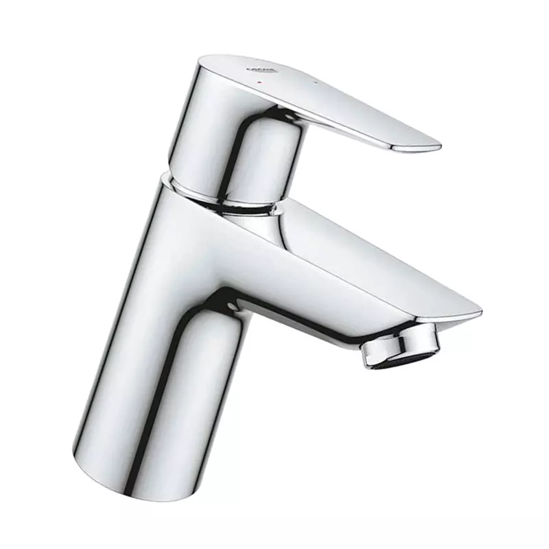 grohe-bauedge-brass-chrome-finish-smooth-body-single-lever-basin-mixer-32858001