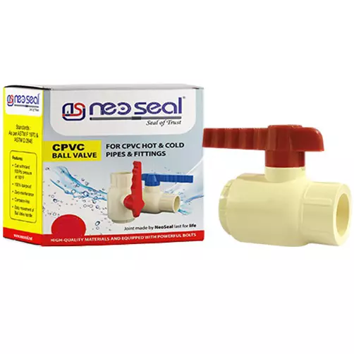 NeoSeal CPVC Ball Valves Gold Star Lh Box (1 inch) 25 mm (Pack of 36)