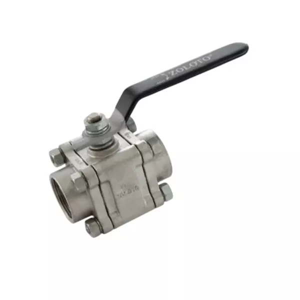 Zoloto 25 mm Ball Valve Stainless Steel Screwed Connection, 1080A