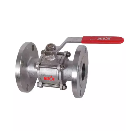 Valson Heavy Duty Ball Valve 25.4 mm (1 inch) Stainless Steel Flanged, 304 (I.C)/(F)