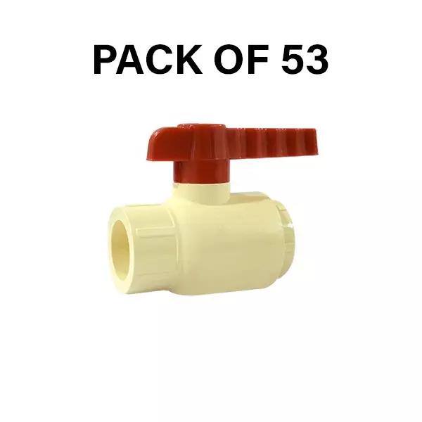 NeoSeal CPVC Ball Valves Gold Star Lh Box (3/4 inch) 20 mm (Pack of 53)