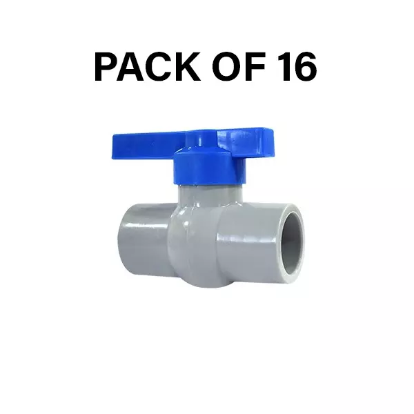 NeoSeal Agriculture Rigid Ball Valves Gold Star Plus+ Plain (2 inch) 63 mm (Pack of 16)