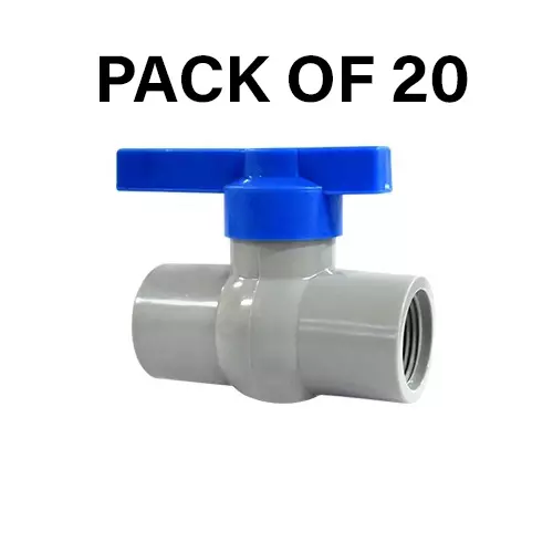 NeoSeal Agriculture Rigid Ball Valves Gold Star Plus+ Threaded (1 1/2 inch) 50 mm (Pack of 20)