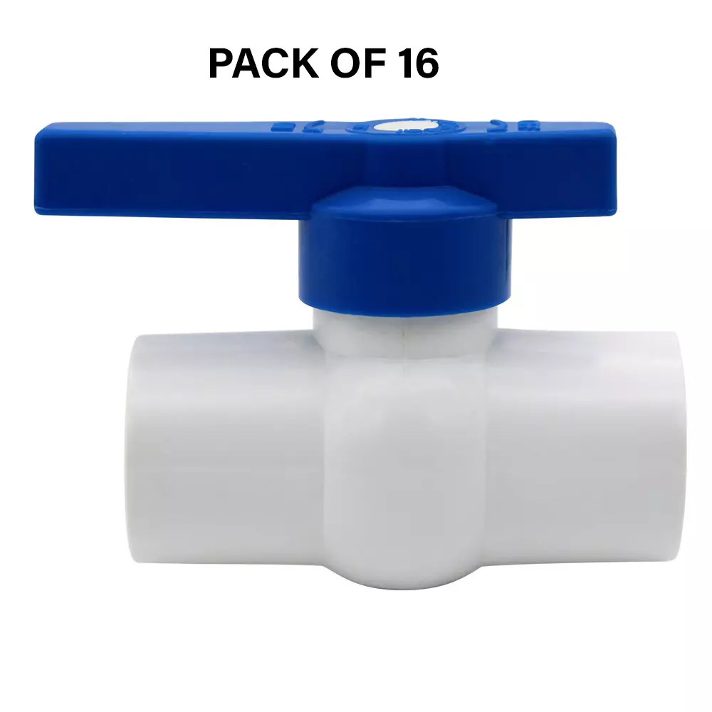 NeoSeal UPVC Ball Valves Gold Star Lh Box (1 1/2 inch) 40 mm (Pack of 16)