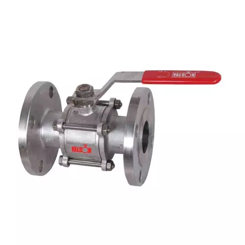 Valson Heavy Duty Ball Valve 76.2 mm (3 inch) Stainless Steel Flanged, 316 (I.C)/ (F)